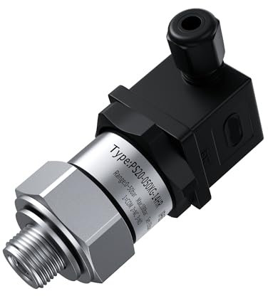 AMEHRU Einstellbarer mechanischer Druckschalter, Wasserpumpe, pneumatisches Hydrauliköl, Edelstahl-Membran-Druckregler(1-16bar,M20-1.5 Thread)