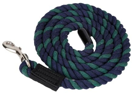Aymzbd Führstrick für Pferde mit Karabinerhaken für Training Und Spaziergang, Blau Grün