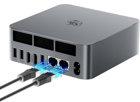 Beelink EQi12 Mini PC, Intel Core i5 1235U(10C/12T, up to 4.4GHz) 32G DDR4 RAM 1TB NVMe SSD Windows 11 Pro, Dual 1000M LAN, WiFi 6, BT5.2, Built-in PSU Mini Office Computer