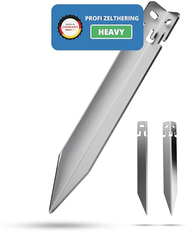 ID33® Profi Zelthering Heavy aus Edelstahl V2A – Sicher & rostfrei – Perfekter Halt auf jedem Untergrund – für Zelte, Gartenmöbel & mehr – Made in DE (6)
