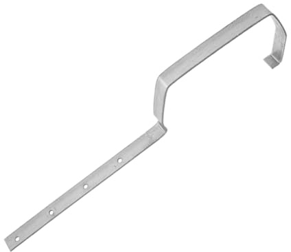 SHINEOFI Iron Gutter Hanger Bracket Roof Gutter Support Frame Silver Easy Installation Aesthetic Appeal 200 Mm Rainwater Drainage Accessories for Roof