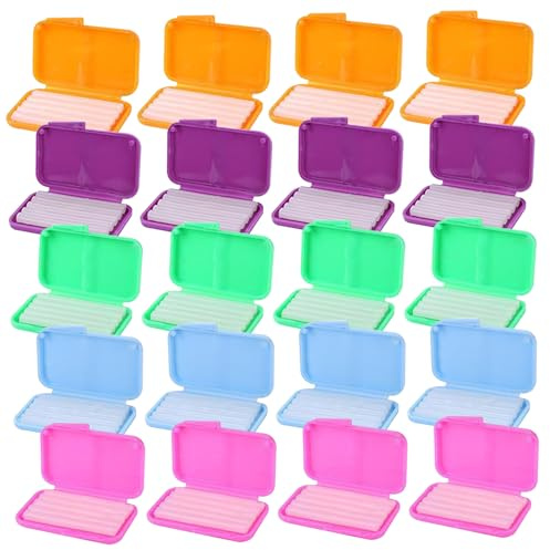 20pcs-Klammern Wachs, Kieferorthopädie-Wachs für Fruchtgeschmack für Aligner, Klammern, unsichtbare Gelände.