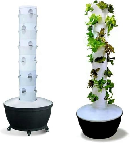Hydroponics Growing System Hydroponic Growing Kits 6 Floor 36 Pods Garden Hydroponic Growing System ｜Hydroponics Tower Aeroponics Grow Kit Aquaponics Planting System, For, Fruits And Vegeta