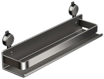 GYJZZW Portaspezie con ventosa, mensola da cucina, organizer da parete, senza trapano, utensile essenziale salvaspazio (1 pezzo)