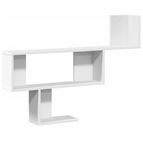 Todiikf Wandregal Weiß 100x15x70 cm Schweberegal aus Holzwerkstoff, Modernes Hängeregal für Wohnzimmer, Flur & Küche, Belastbarkeit bis 20 kg, Platzsparendes Wandboard Design