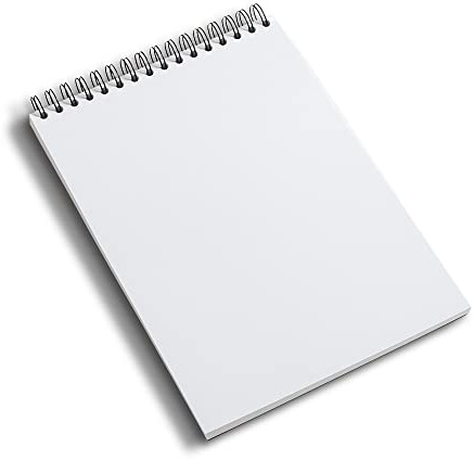 Schoellershammer Zeichenpapier A4, Spiralblock, 50 Blätter, 160g/qm, Matt, Weiß