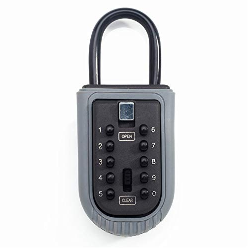 ChengBeautiful Box Key Serratura Chiave della Lega Zinco-Parete Acciaio Pesante Memorizzazione Chiave di Ricambio Garage Casa Storage Key Lock Box (Colore : Grigio, Dimensione : Taglia Unica)