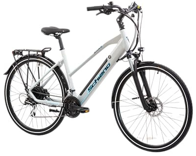 F.lli Schiano E-Wave, Electric Bike for Adults, 28 Trekking Bike, 36V 11.6Ah Removable Battery, 250W Motor, 50Nm, Commuter Ebike