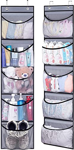MISSLO 5 Pockets Over the Door Organizer, 2 Pack