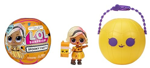 L.O.L. Surprise! Spooky Party - Pumpkin Pretty - Puppe in Limitierter Auflage mit 7 Überraschungen - Kürbiskugel-Verpackung für eine Süßes-oder-Saures-Tour - für Sammler und Kinder ab 4 Jahren