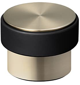 blomus Türstopper STOP | 2 kg | Edelstahl lackiert | Farbe Brass | mit Silikonring