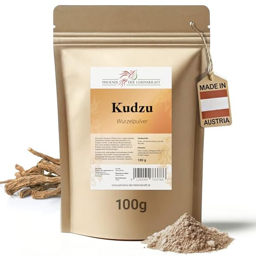 Kudzu Pulver 100g | Pueraria lobata fein gemahlen & natürlich | Top Premium Qualität aus Österreich | Veganes Nahrungsergänzungsmittel ohne Zusatzstoffe | Chinesische Winde Japanischer Pfeilwurz