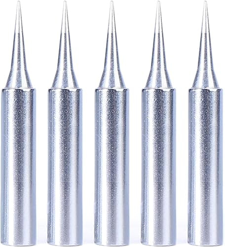 YIHUA #1401 Type-I Soldering Iron Tip Set(5 Pieces) Compatible with YIHUA Models 926LED-IV EVO, 939D+-III(EVO), 995D+(EVO), 938BD-I(EVO), 948DQ-III, 948D-III and 853AAA-I Soldering Station