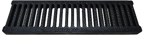 Caniveau Exterieur Couvre-drain Pour L'extérieur, Couvercle De Tranchée De Drainage De Tuyau De Descente De Jardin / Kit Grille Noire Plaque De Caillebotis Pour Sol, Cour Allées Cuisine Système ( Colo