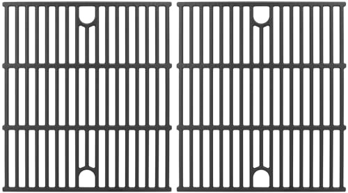 WELL GRILL 36x40 cm Universal Gusseisen Grillrost Set für Tepro 4 5 6-Brenner Gasgrill, Gussroste Grill Zubehör für Tepro Mayfield/Keansburg/Hampton Gasgrill und Holzkohlegrills