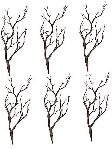 Cabilock 12 Stück Halloween Dekoration Simulationspflanze Esstischdekoration Halloween Zweigdekoration Geweih Getrocknete Zweige DIY Zweige Für Blumenarrangements Pflanzen Trockene