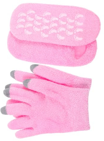 FOMIYES Guanti Idratanti da Donna Rosa, Traspiranti e Delicati sulla Pelle, Design Touch Screen, per Uso Quotidiano e All'aperto