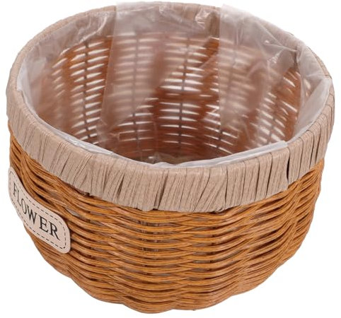 Happyyami Rattan Pflanztopf Für Innenräume Multifunktionale Aufbewahrungskorb Für Pflanzen Dekorativer Korb Für Kleine Pflanzen Für Garten Und