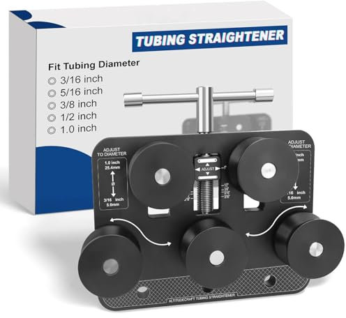 Tubing Straightener - Tube Straightener for 3/16-1.0 Diameters,Brake Line Straightener, Brake Booster, Brake Line Bender, Soft Aluminum, and Copper Tubing