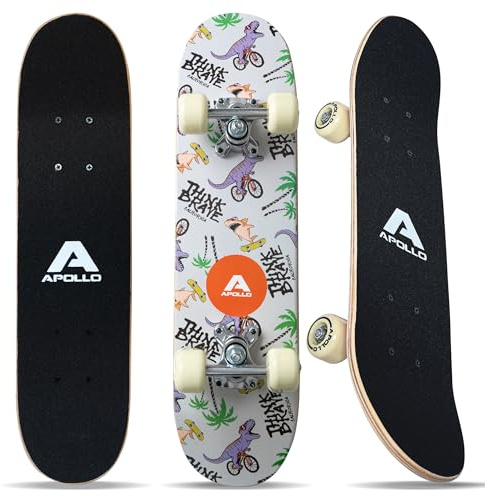 Apollo Skateboard – T-Rex – barnskateboard 61 cm, ABEC 3