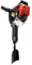 Escavatore a benzina 2 tempi 52CC Giardino Albero Escavatore Velocità Regolabile Tomba Del Giardino Escavatore Palmare Trapano Da Giardino Portatile Trivella Del Pale (1900W)