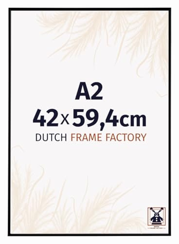 Dutch Frame Factory - Bilderrahmen DIN A2 42x59,4 cm Schwarz Matt - Kunststoff