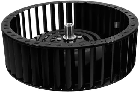 NUOBESTY Vent Hood Parts Accessories for Home Kitchens and Restaurants Powerful Ventilation Range Hood Fan Wheel Replacement, Metal Blower with 27mm Shaft Depth