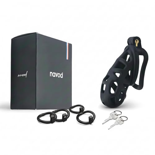 Cage de chasteté Pénis Sex Toys Hommes avec verrouillage facile, plusieurs tailles disponibles, pour une plaisante punition et contrôle BDSM Anneau de chasteté BDSM Sex Toýs Anneau de chasteté BDSM