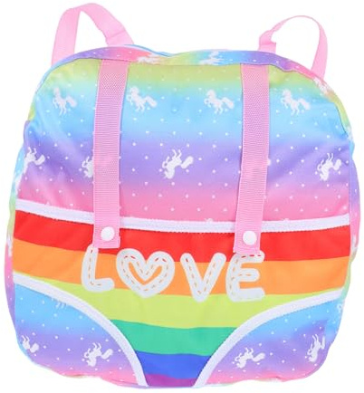 INOOMP Puppenrucksack Für Babypuppen Mit Aufbewahrung Für Spielzeug Kleiner Rucksack Für Puppen Als Tragetasche Für Mädchen Und Puppenzubehör