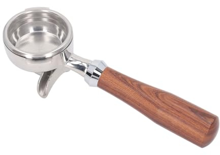 KIMISS Portafilter de 58 Mm, Double Bec de café Nuova Machine à café en Acier Inoxydable Portafilter, Doubles Becs pour Machines, Pièces de Remplacement de la à Expresso Gandage du Panier de Filtre