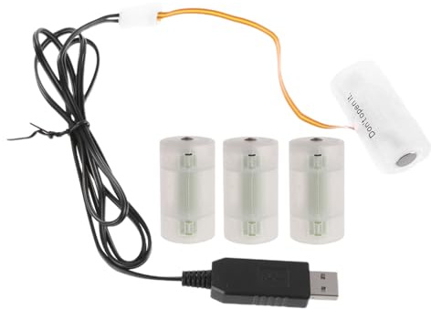 Zqxnt Convertisseur de puissance USB pour batterie 5 V 2 A à 6 V 1 A LR14 C remplace 4 piles LR14 C 1,5 V