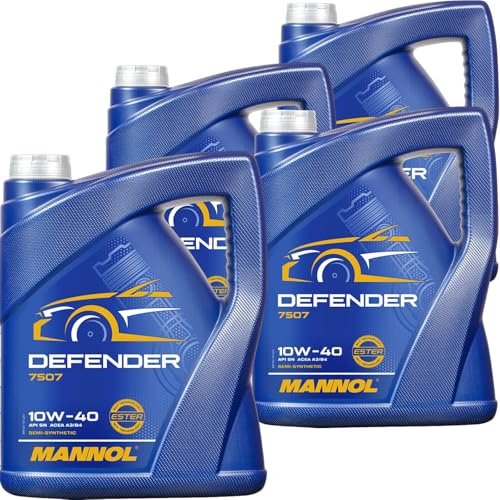 BandelOne enthält 4x5L Mannol Defender Motoröl Sae 10W-40 passend für 505/502/500.00 229.1/3
