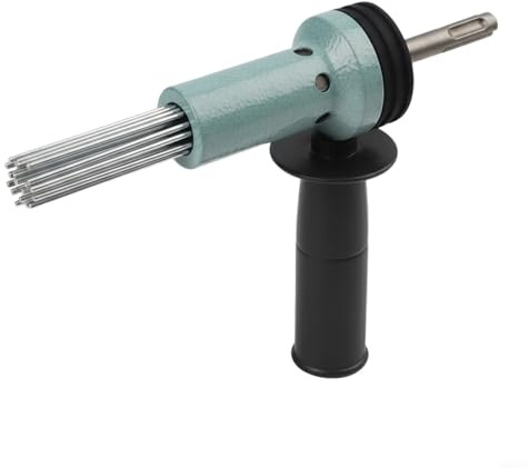 SDS Shank Nadel scaler Adapter für Elektrischen Hammer, Rostentferner und Betonreinigung, 18 Nadeln aus Gehärtetem Stahl, Industrielle Qualität für Vielflächige Anwendungen(Green)