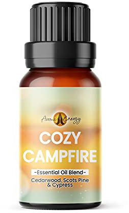 Cozy Campfire, 100ml - Spring/Summer Essential Oil Blend – Cedarwood, Scots Pine & Cypress - 100% Natural, Therapeutic Grade, Aromatherapy, Diffuser