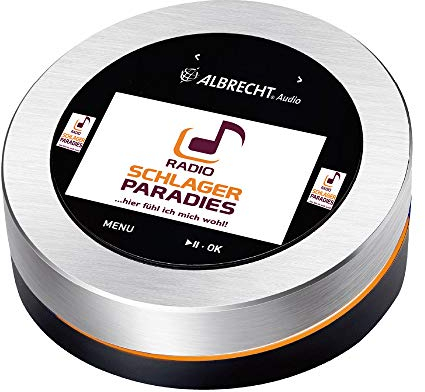 Albrecht DR 50 B DAB+ / UKW Adapter für zu Hause - mit Schlagerparadies Direktwahltaste und Bluetooth, Farbdisplay und Touchscreen, schwarz, 27250.01