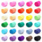 DAOUZL Krepppapier 30 Farben, Krepppapier bunt, Regenbogen Krepppapier, Party Bunt Kreppbänder, Bastelkrepp Bunt für die Hochzeitsdekoration Geburtstagsfeier Weihnachtsdekoration(5cm*10m)