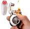 Encendedor de gasolina retro, mechero de queroseno vintage,encendedor de brazo basculante de tanque de combustible transparente de llama suave, con pedernales y mecha, for cigarros/cigarrillos ( Color