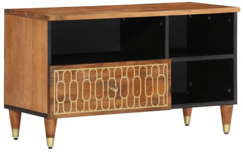 vidaXL TV-Schrank 80x33x46 cm Massivholz Mango