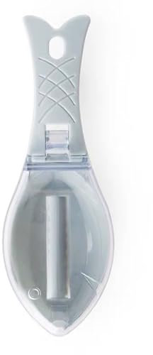 Removedor de escamas de pescado con cubierta, descalcificador portátil de piel de pescado, herramienta de descalcificación portátil, herramienta de descalcificación de peces, raspador de escamas de