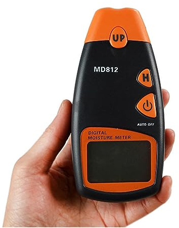 ZKLGS Testeur Humidité, Testeur de détecteur d'humidité de Bois de Chauffage d'humidité de Compteur d'humidité d'affichage à Cristaux liquides de 2 bornes