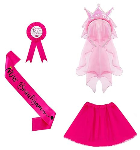 GMBYLBY Costume da addio al celibato da uomo, per addio al celibato, tutù, velo, fascia per capelli, per matrimoni, feste di addio al celibato