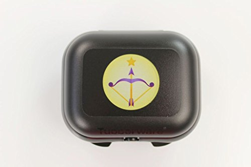 Tupperware to Go Mini Twin Noir signe du zodiaque du Sagittaire Boîte à pain P 18215