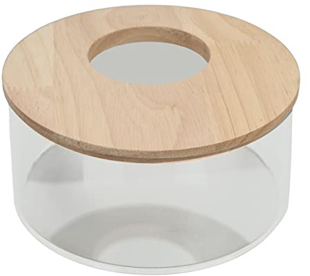 Zerodis Hamster Sand Bathtub, Acrylic Small Pets Sand Bath Digging Sand Bathtub Round Shaped Pet Sand Box Sand Bathroom Assemble Shower for Hamster (2#)