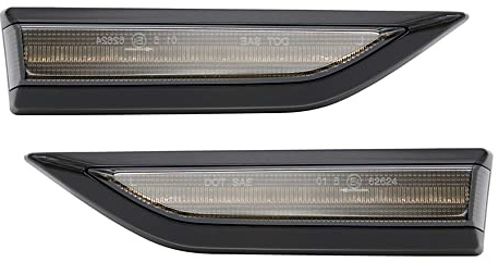 AUTO-STYLE Satz LED Seitenblinker kompatibel mit Volkswagen Caddy IV 2015-2020 - Smoke - inkl. dynamischem Lauflicht