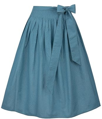 Stockerpoint Molina Women's Dirndl Apron Smoke Blue Regular, smoke blue, One size