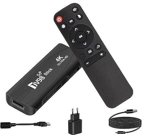 Socueny TV98 TV Stick 1G + 8G Android 12.1 2.4G 5G WiFi Android Smart TV Box 4K 60Fps Set Top Box (EU Plug)