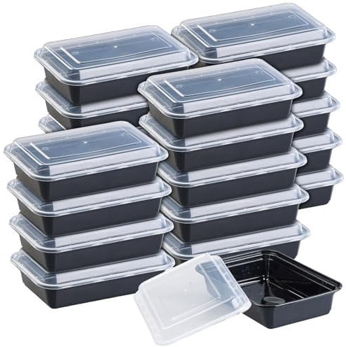 Rosenstein & Söhne Vorratsdosen: 20er-Set Lebensmittel-Boxen mit Deckeln, 800 ml (Brotzeit-Lunchbox, Pausendosen, Frischhaltedosen)