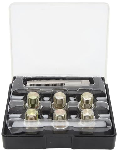 Ölablassschrauben Gewinde Reparatursatz 13 teiliges Ölwannen Gewinde Reparatur Set M13 X 15 Mm Ölwannenschrauben Einschraubwerkzeug Set Getriebe Ablassschrauben Werkzeug