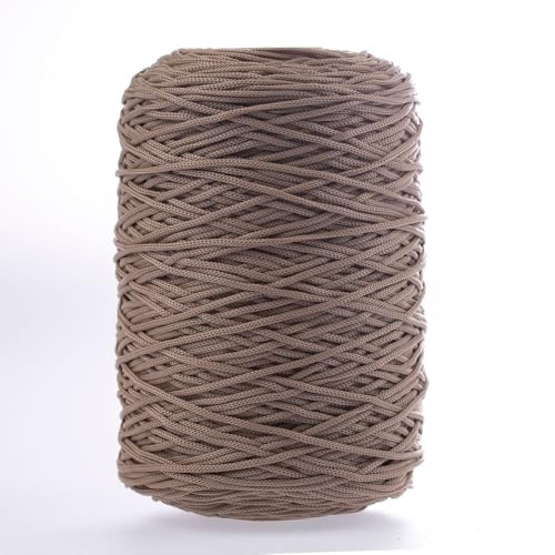 Cordino per borse uncinetto opaco 3mm in polipropilene prodotto in Italia in colori classici e moda (beige)