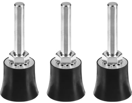 sourcing map 3Pcs 1 Disc Pad Holder Quick Change Discs 1/4 Shank Holder Mandrel for Die Grinder Sanding and Conditioning Discs, Black